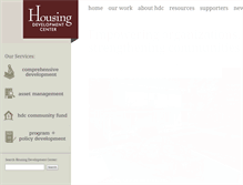 Tablet Screenshot of housingdevelopmentcenter.org